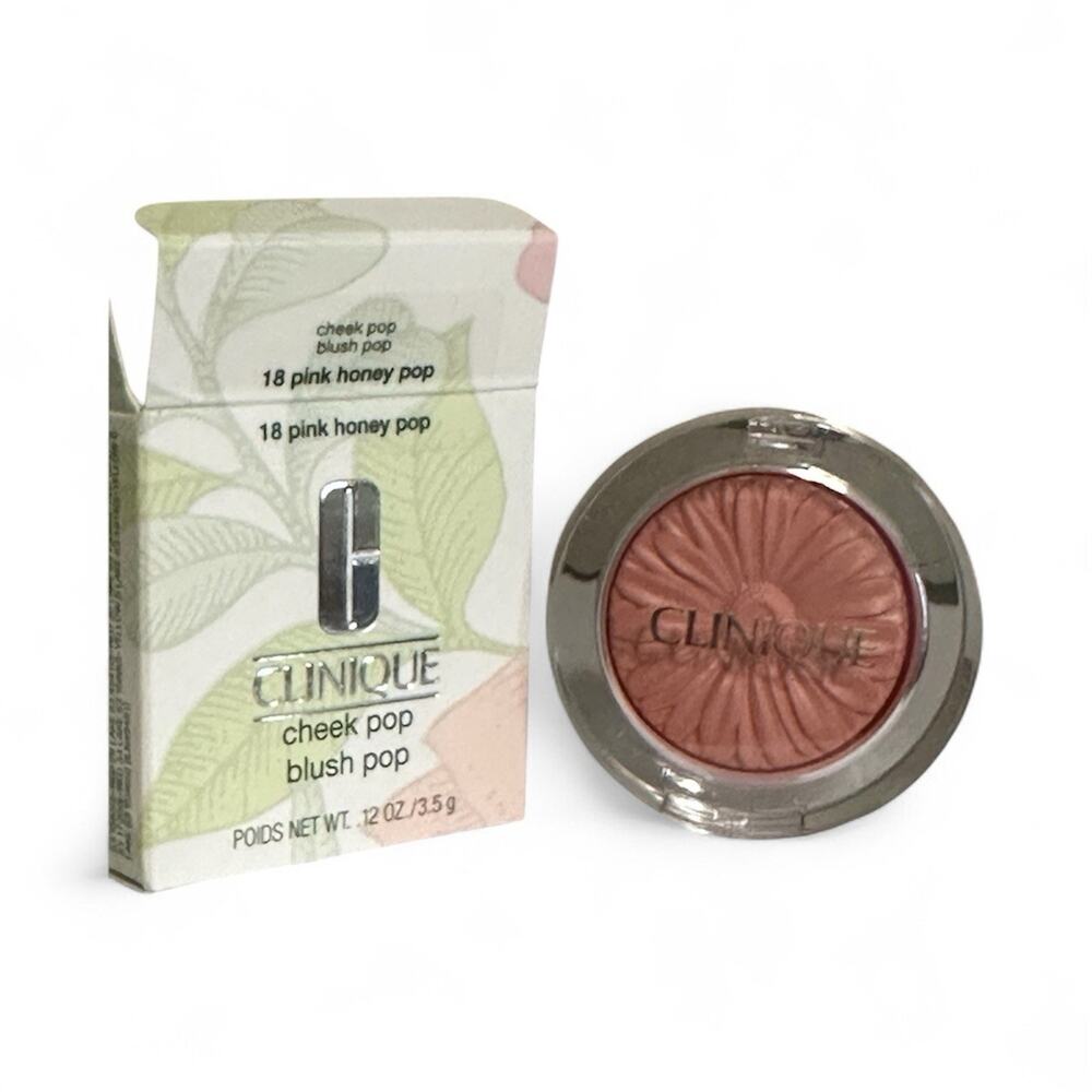 CLINIQUE Cheek Pop Blush Pop Blusher #18 Pink Honey Pop, Full Size (.12 oz), NEW